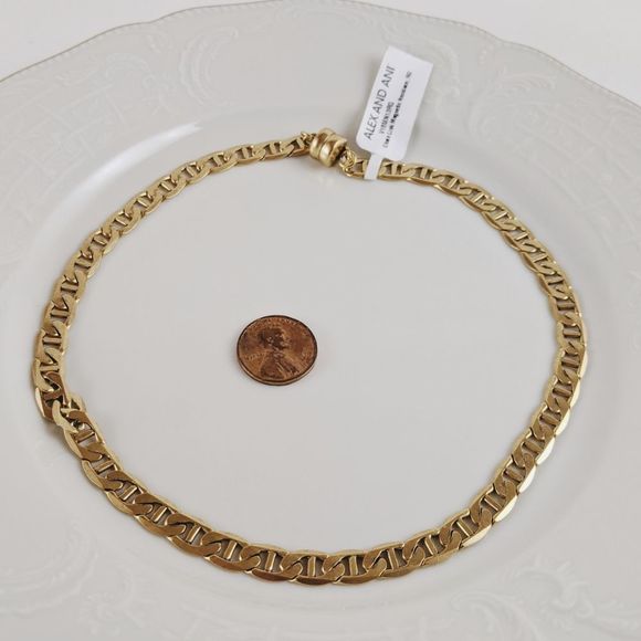 Alex and Ani Rafaelian Gold Chain Link Necklace - Picture 5 of 7